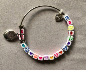 Peace Love and Happiness bracelet